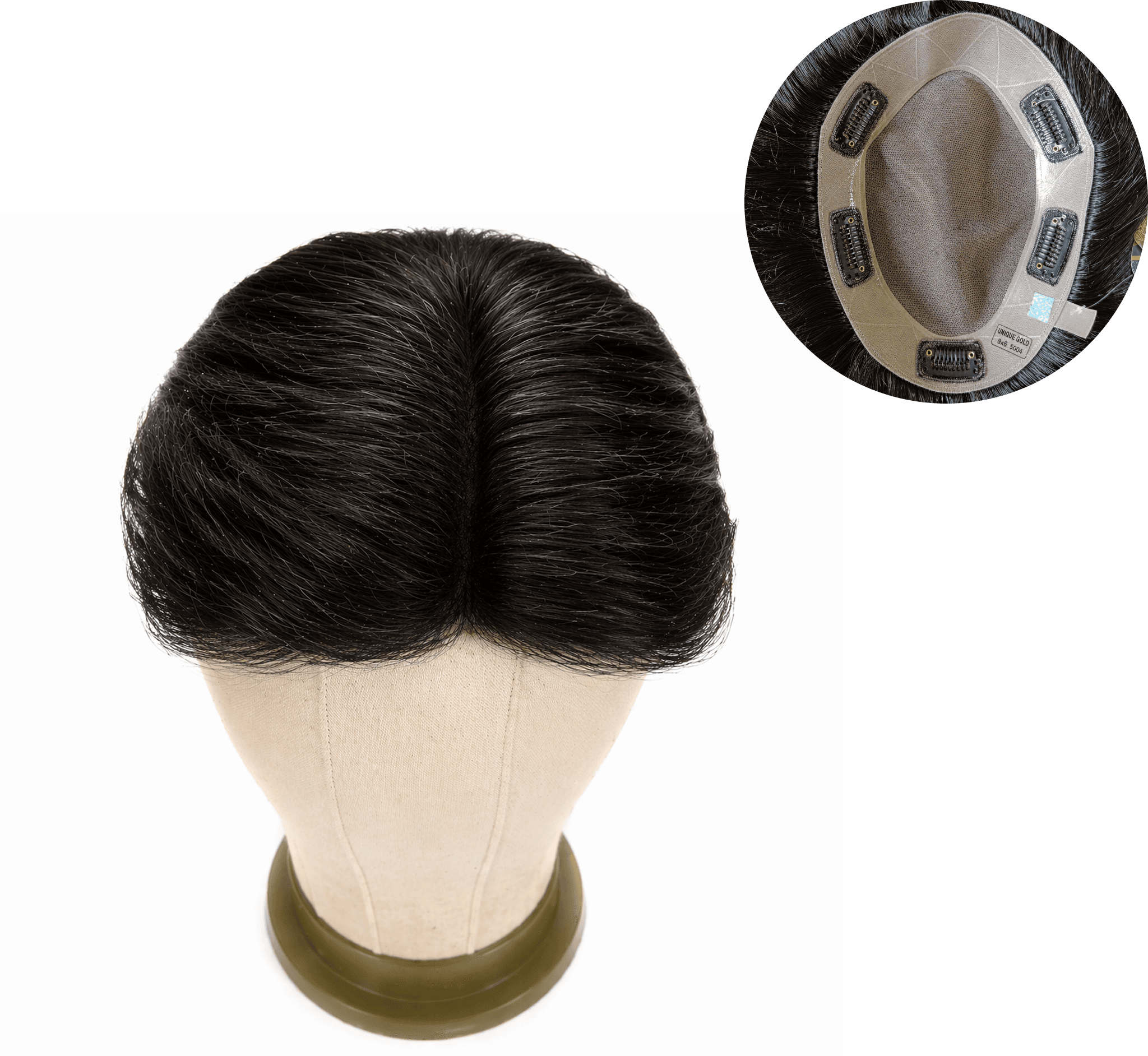 Thick Base + High Density Clip-On Hair System