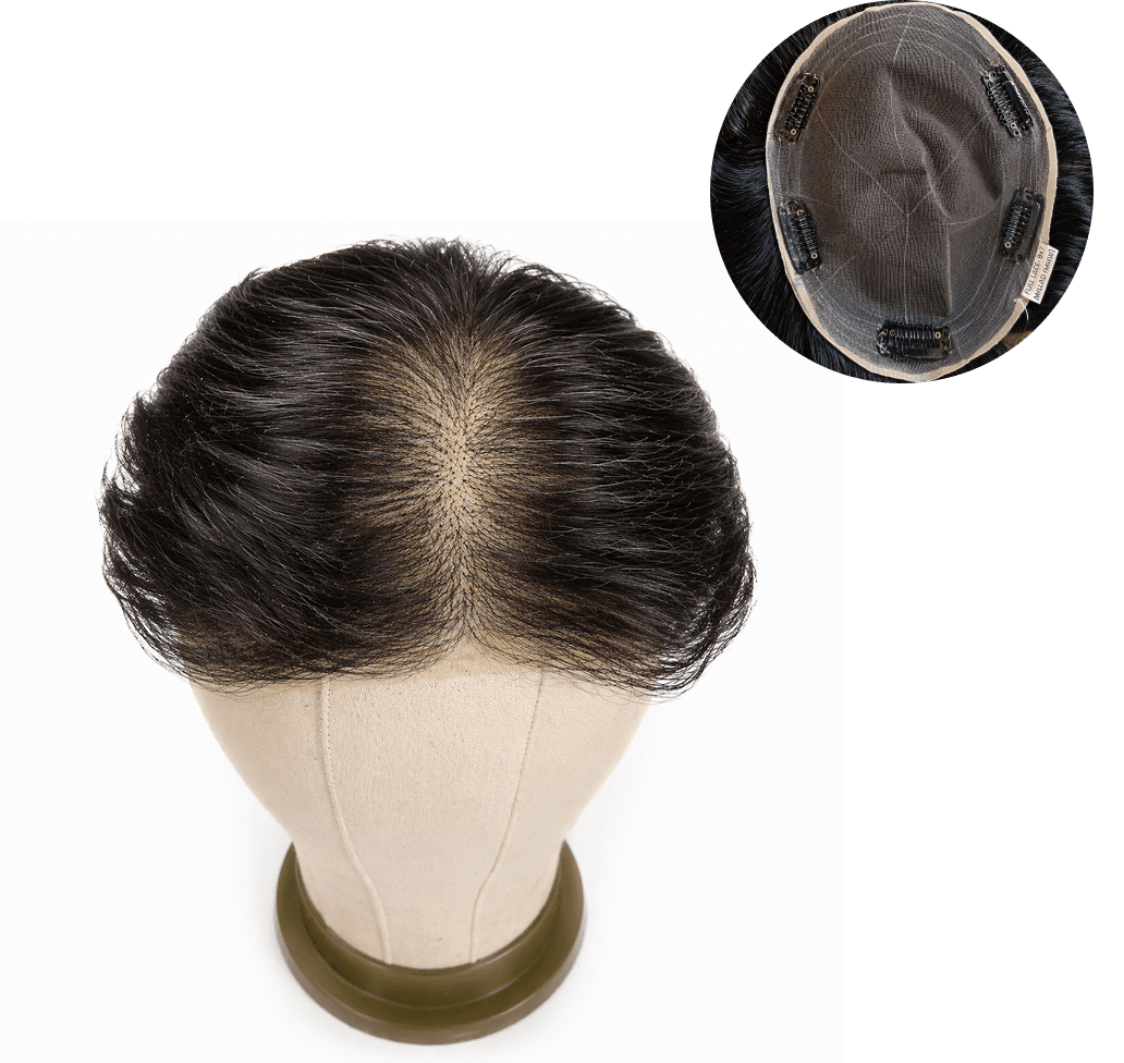 Thin Base + Low Density Clip-On Hair System
