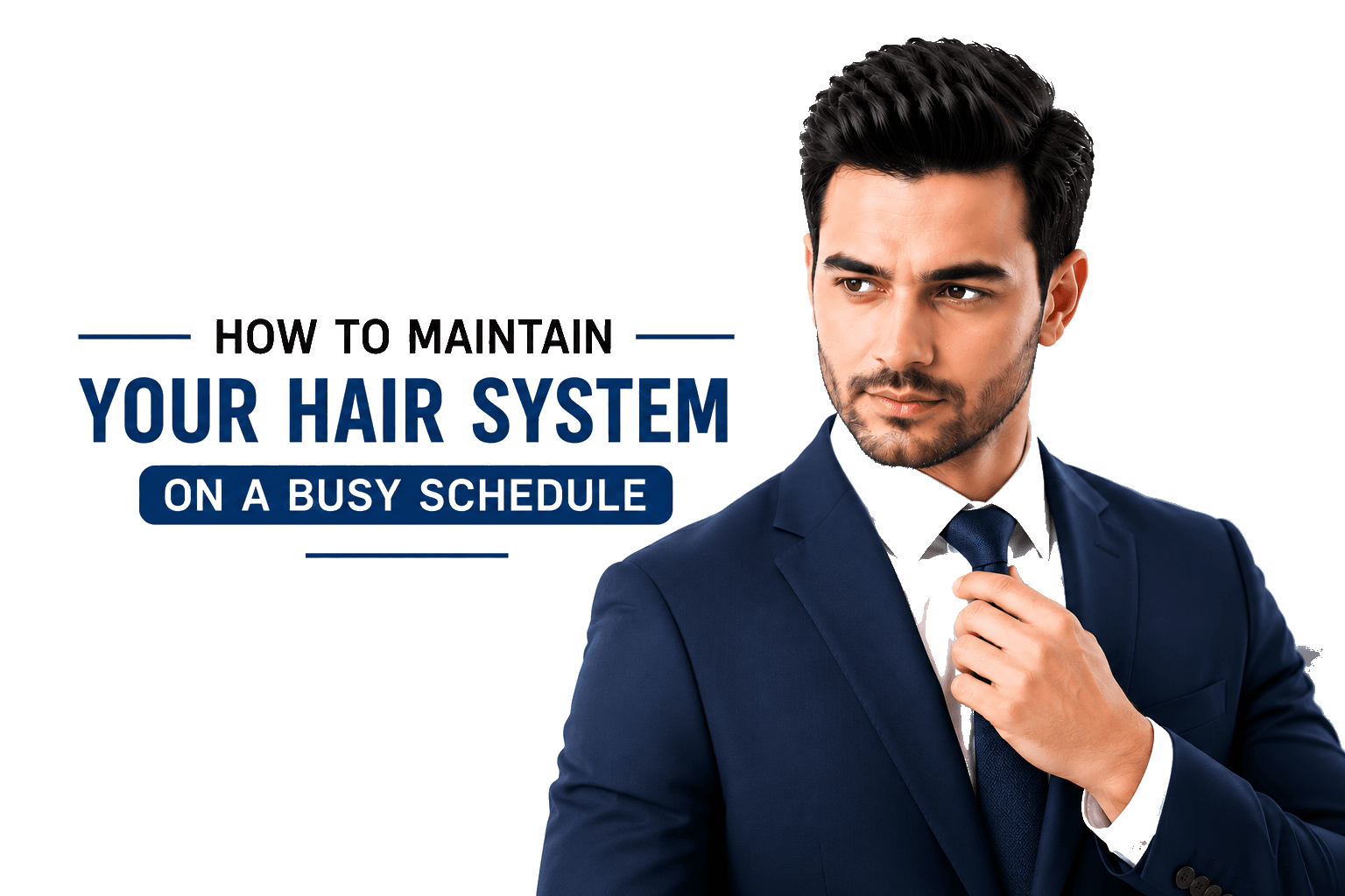 How to Maintain Your Hair System While Managing a Busy Work Schedule