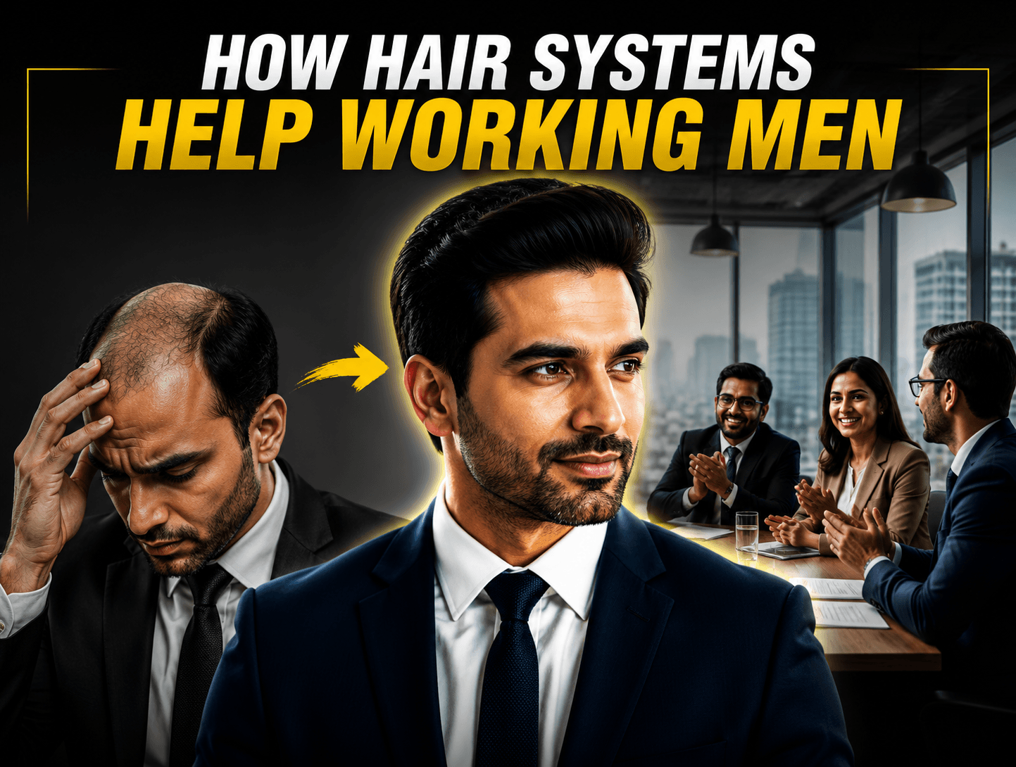 How Hair Systems Help Working Men Feel More Confident in Meetings