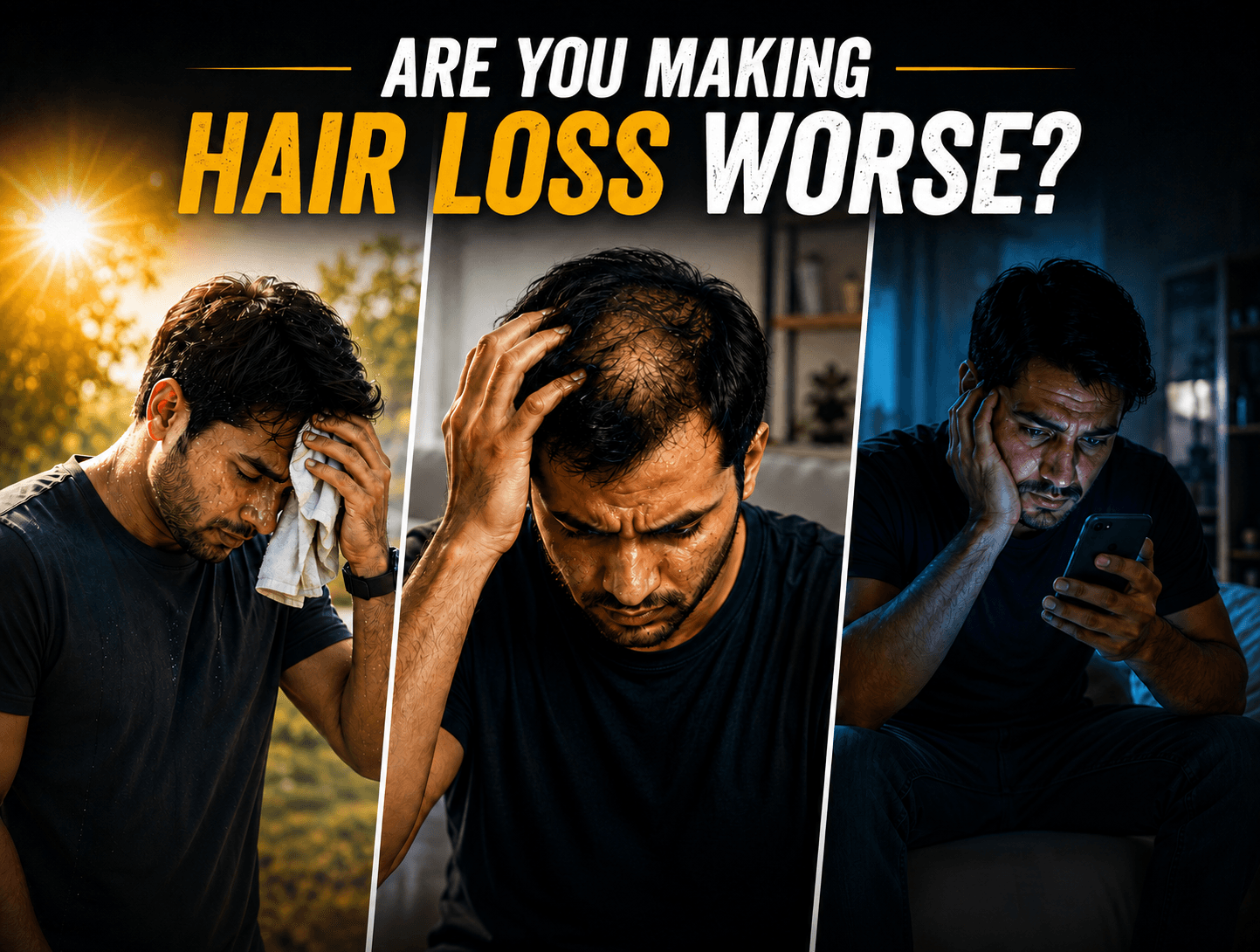 Heat, Stress & Screen Time: Are They Speeding Up Hair Loss in Busy Men?