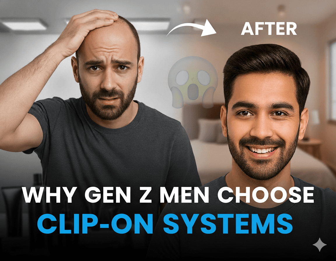Hairline Anxiety? Why Gen Z Men Choose Clip-On Systems