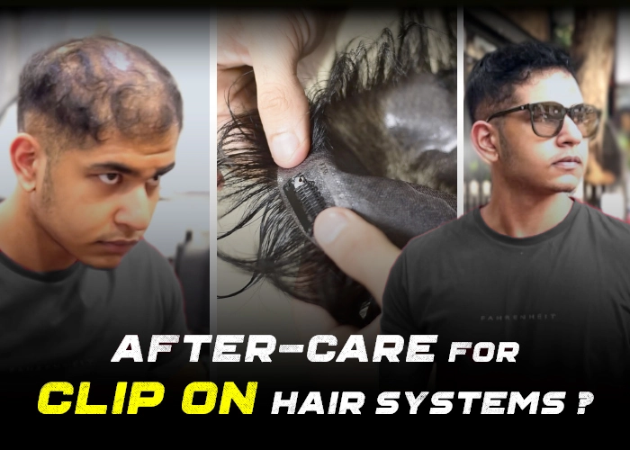 Precautions for clip on hair system